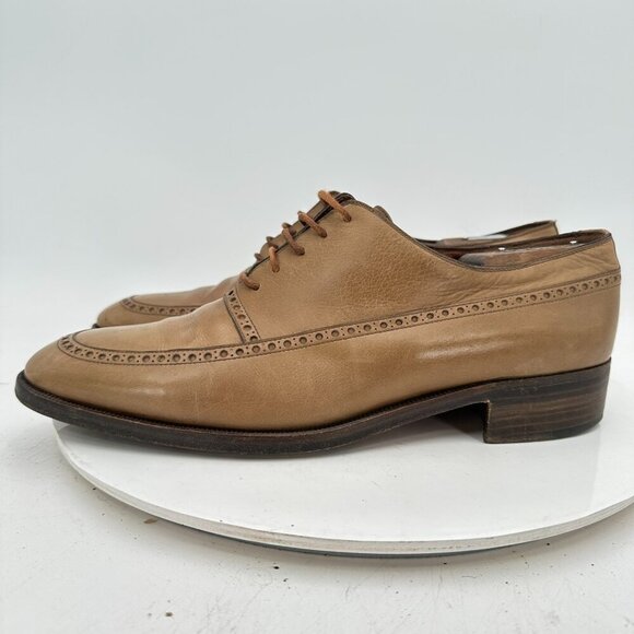 Beltrami Men Size 9 Brown Leather Lace Up Brogue Derby Dress Shoes main image 11